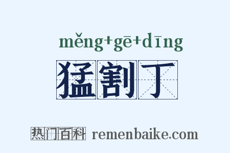 猛割丁是什么意思的图片